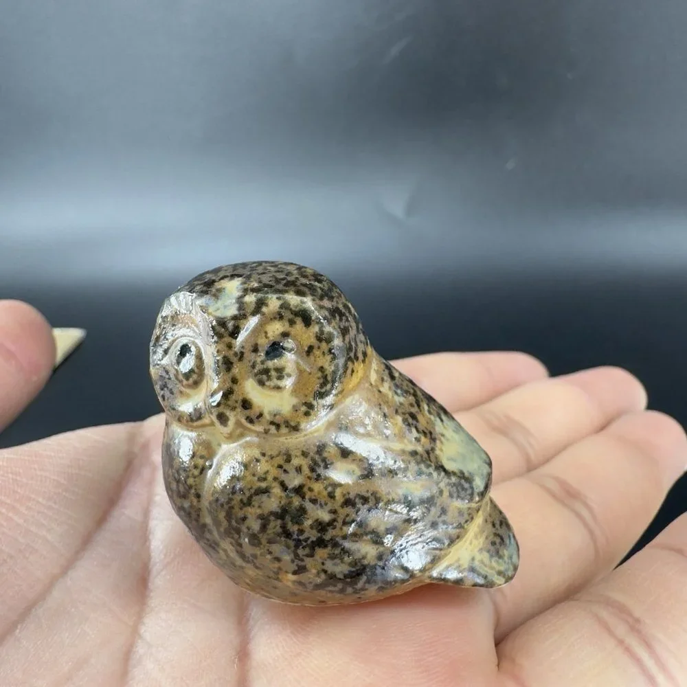Vintage Otagiri Ceramic Speckled Glaze Stoneware Miniature Ceramic Figurine VTG‎